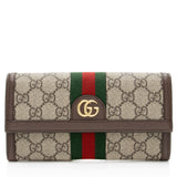 Gucci GG Supreme Ophidia Continental Wallet