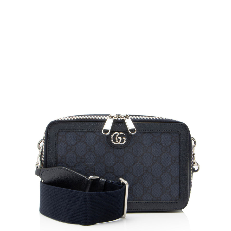 Gucci GG Supreme Ophidia Zip Around Crossbody