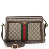 Gucci GG Supreme Ophidia Gusset Medium Crossbody