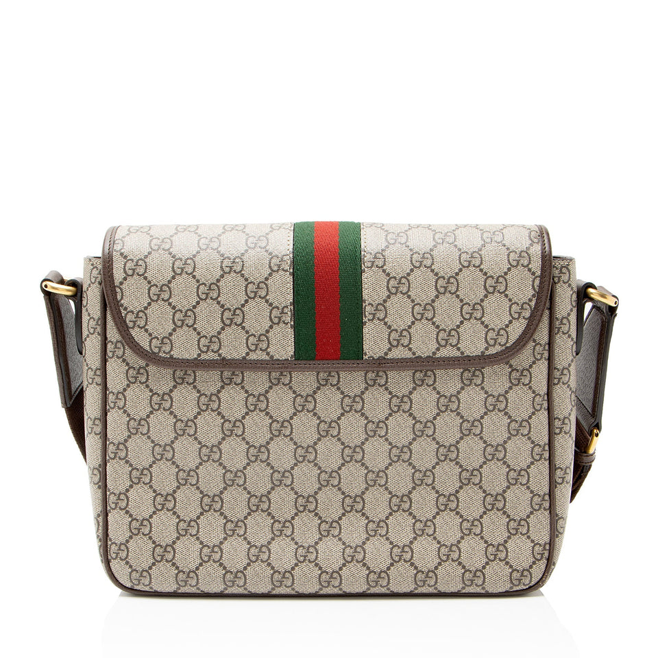 Gucci GG Supreme Ophidia Medium Flap Messenger