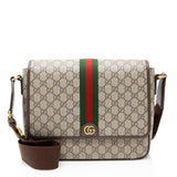 Gucci GG Supreme Ophidia Medium Flap Messenger