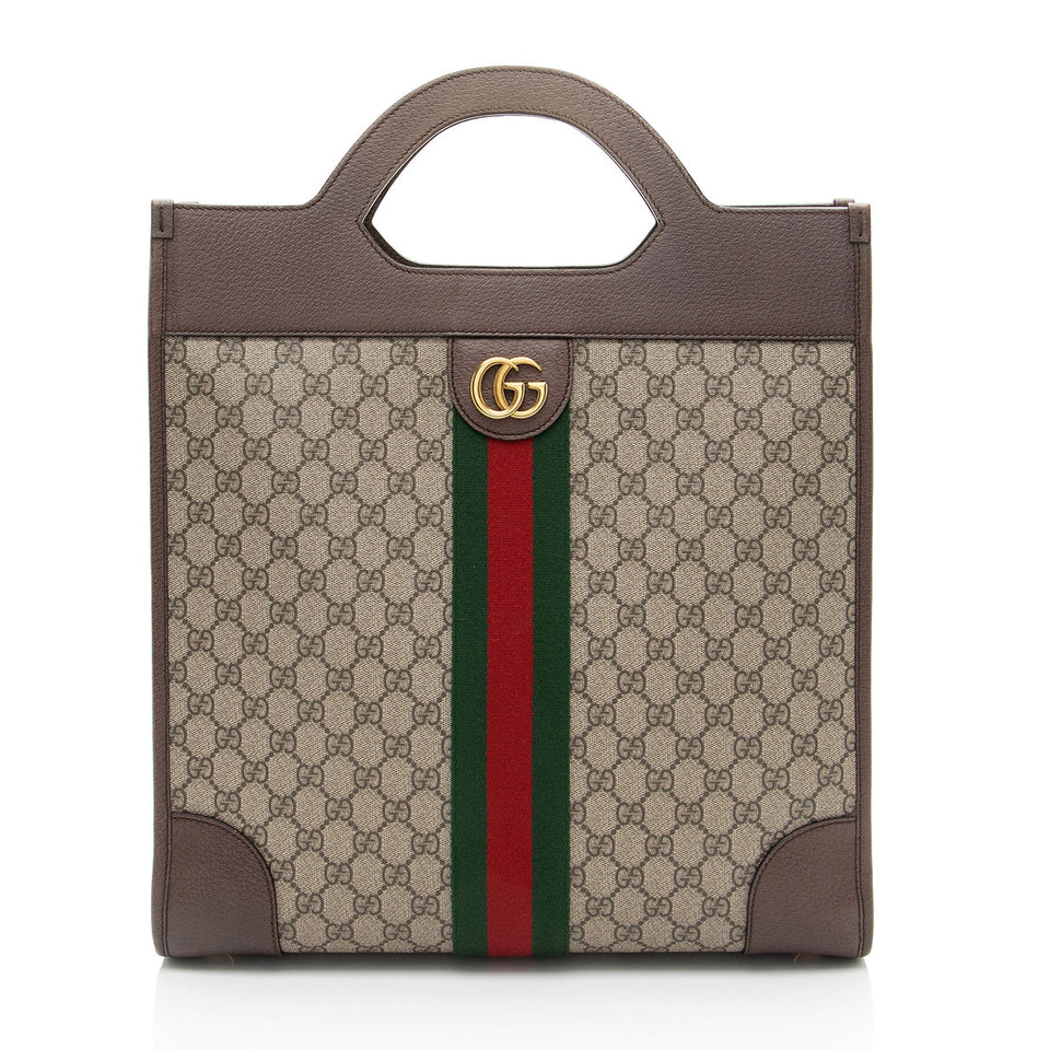 Gucci GG Supreme Ophidia Open Handle Tote
