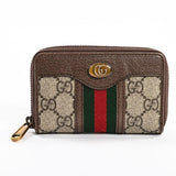 Gucci GG SUPREME OPHIDIA SMALL ZIP AROUND WALLET