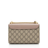 Gucci GG Supreme Pearl Stud Padlock Small Shoulder Bag