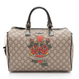 Gucci GG Supreme Tattoo Heart Medium Boston Bag