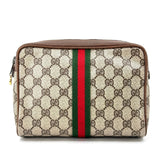 Gucci GG SUPREME VINTAGE SHERRY LINE POUCH