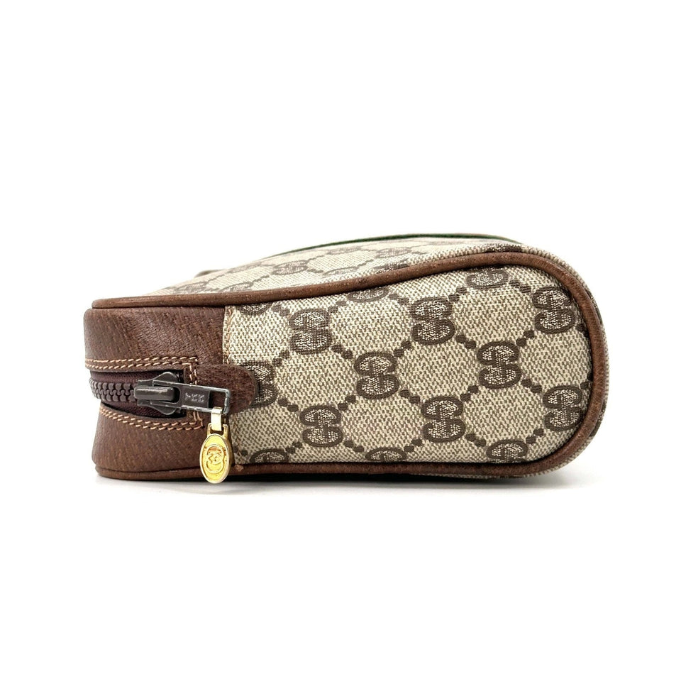 Gucci GG SUPREME VINTAGE SHERRY LINE POUCH