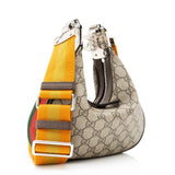 Gucci GG Supreme Web Attache Small Shoulder Bag