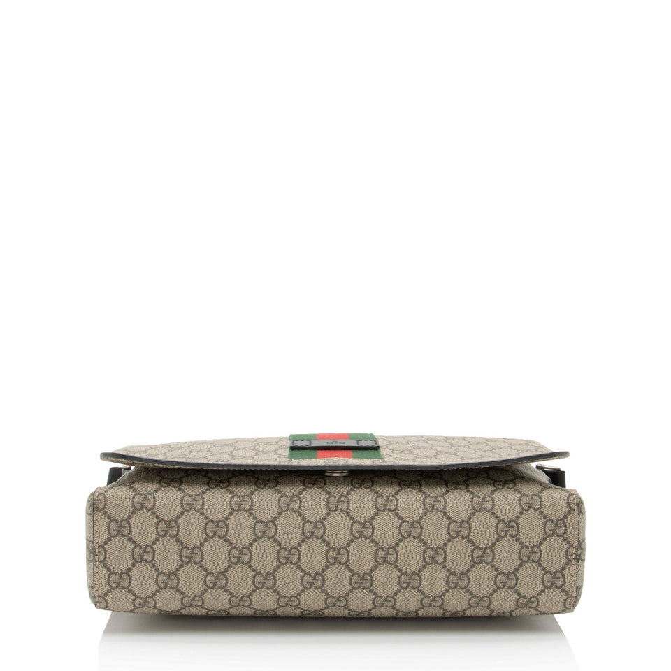 Gucci GG Supreme Web Flap Messenger