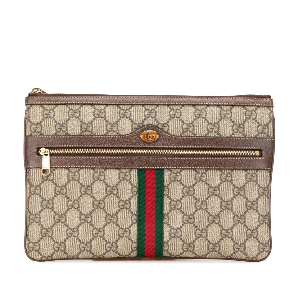Gucci GG Supreme Web Ophidia Clutch