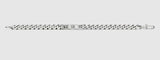 Gucci GHOST ENGRAVED STERLING SILVER ID BRACELET