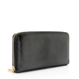 Gucci Glazed Leather Zip Around Wallet