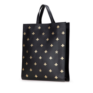 Gucci Grained Calfskin Bee Star Vertical Tote