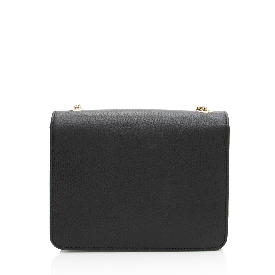 Gucci Grained Calfskin Interlocking G Small Shoulder Bag