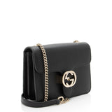 Gucci Grained Calfskin Interlocking G Small Shoulder Bag