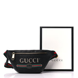 Gucci GRAINED CALFSKIN LOGO BELT BAG