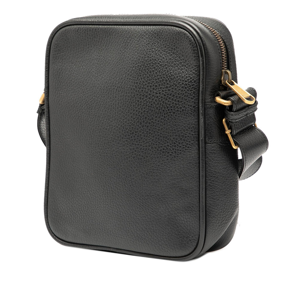 Gucci Grained Calfskin Logo Crossbody