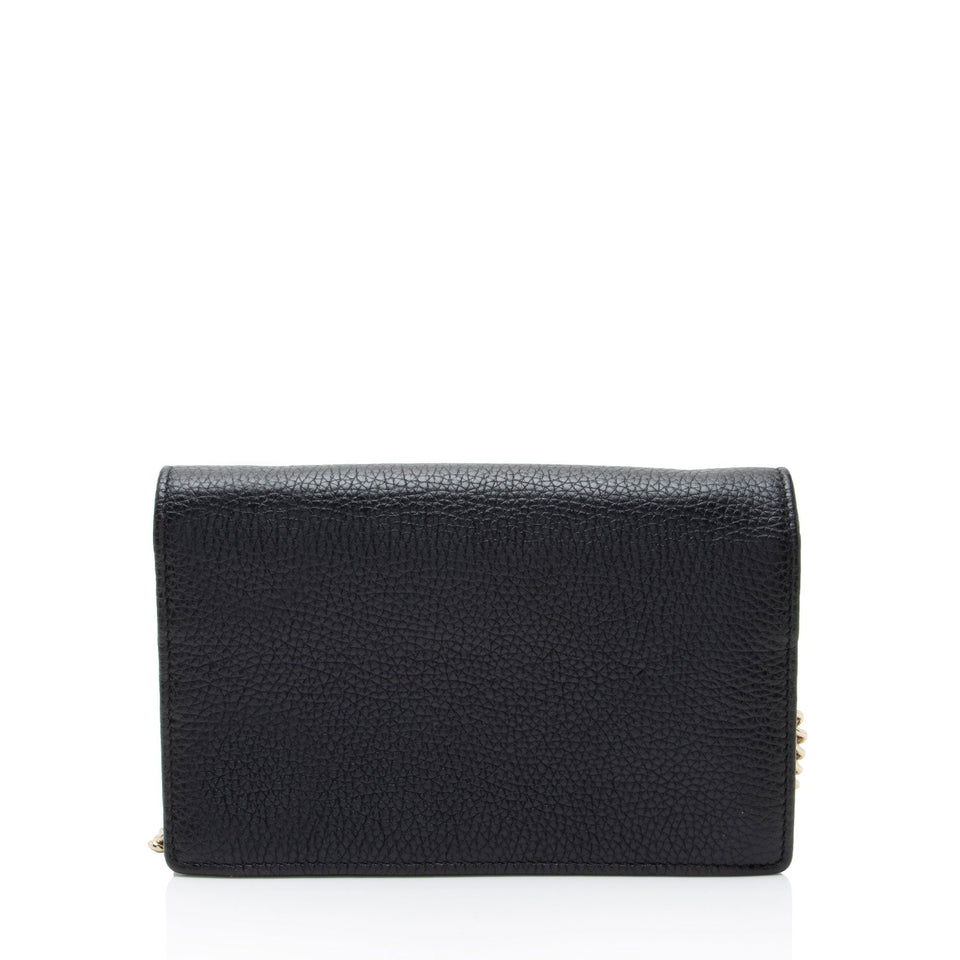Gucci Grained Leather Soho Wallet on Chain
