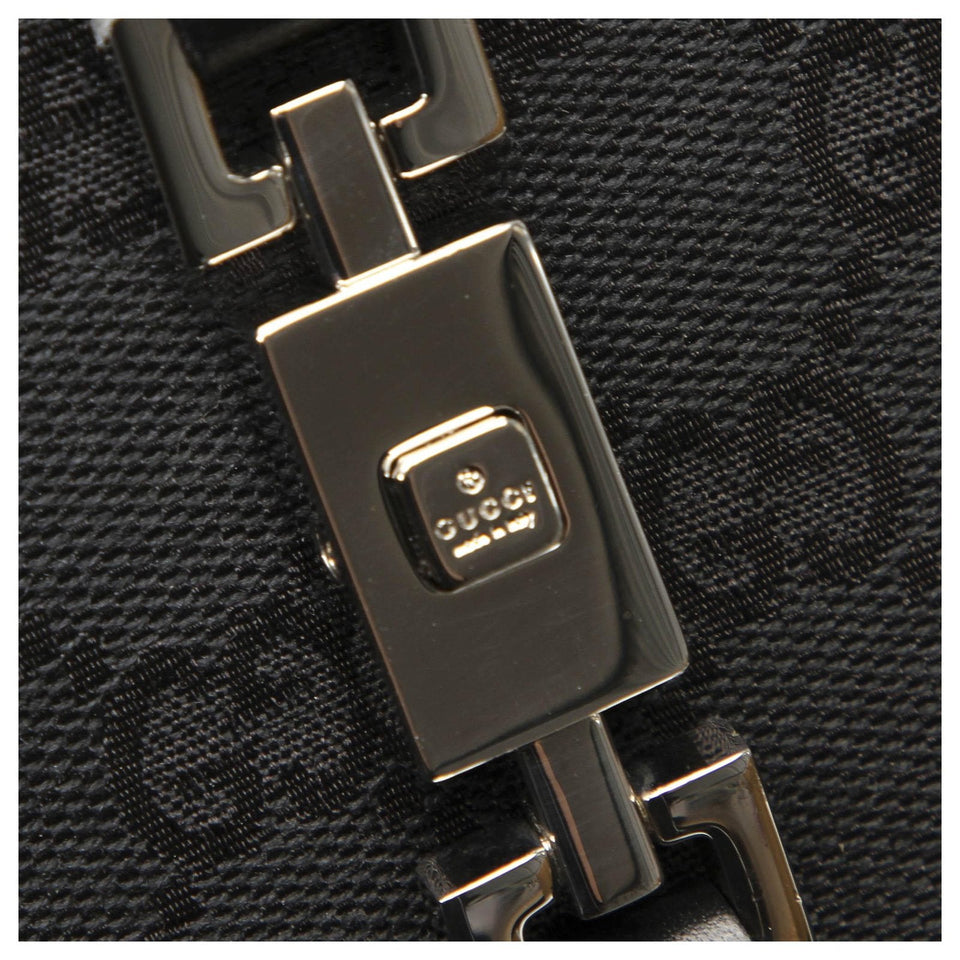 Gucci GG CANVAS & LEATHER JACKIE TOTE BAG
