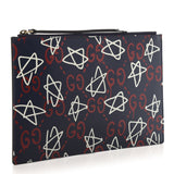 Gucci GucciGhost Graffiti Print Pouch