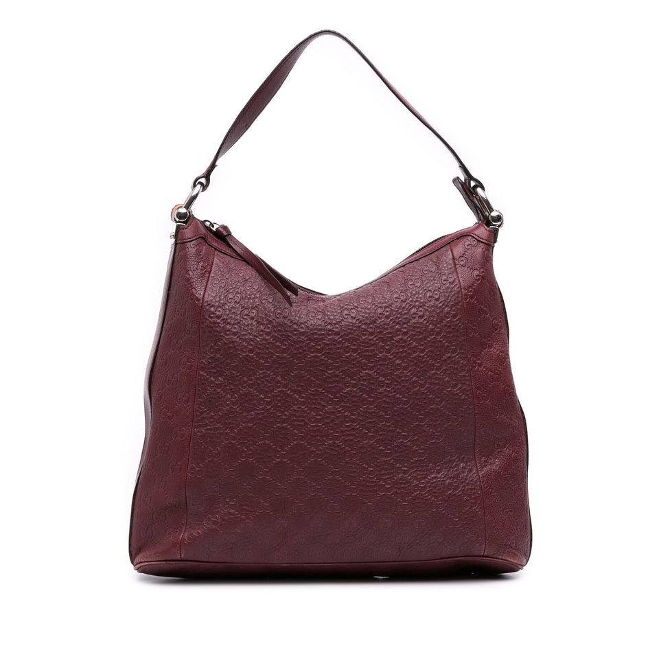 Gucci Guccissima Bamboo D Ring Hobo