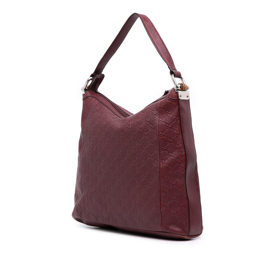 Gucci Guccissima Bamboo D Ring Hobo
