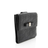Gucci Guccissima Bow Signature French Wallet