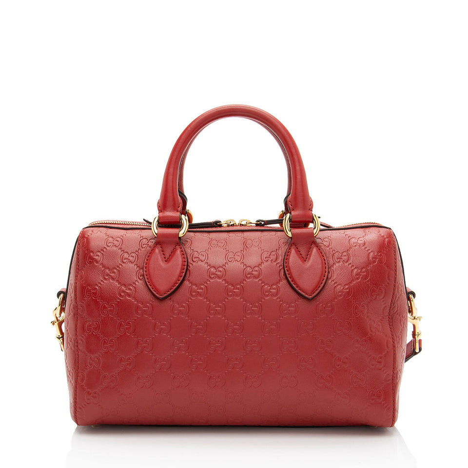 Gucci Guccissima Leather Boston Bag