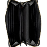 Gucci Guccissima Leather Bow Zip Around Wallet