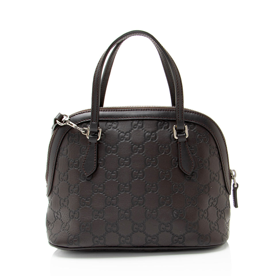 Gucci Guccissima Leather Dome Small Satchel