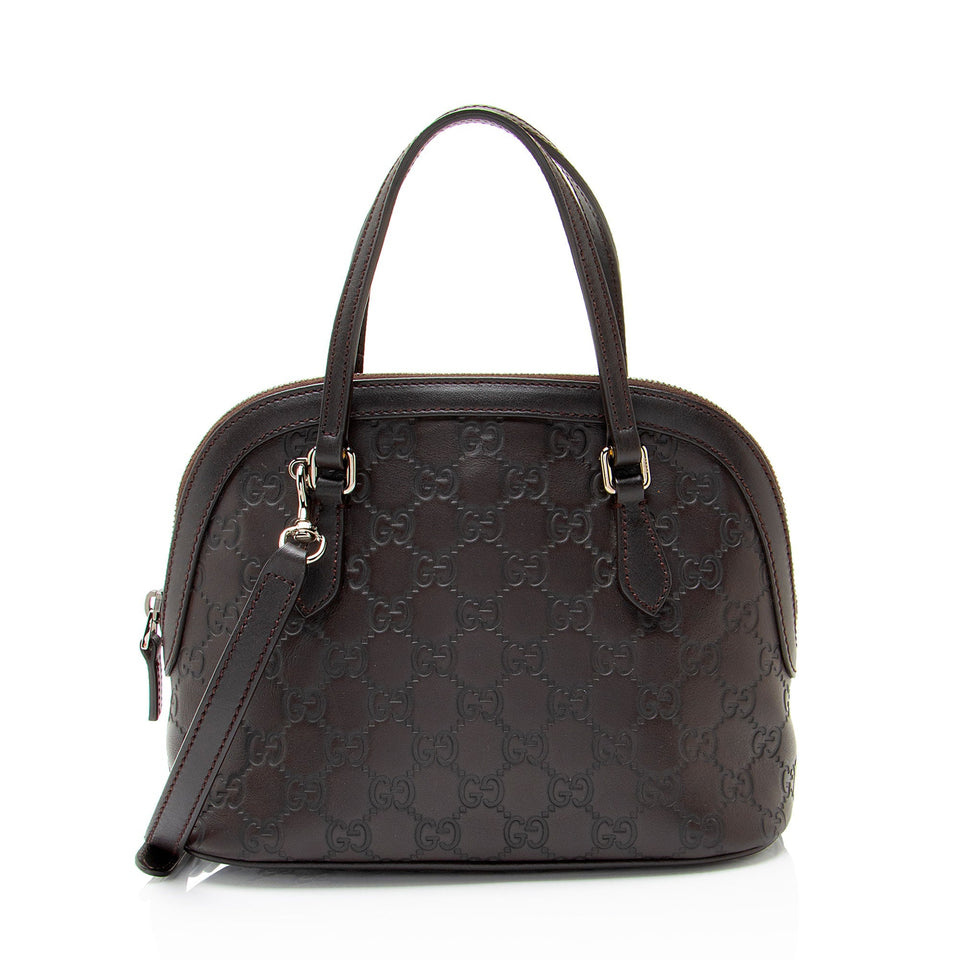 Gucci Guccissima Leather Dome Small Satchel