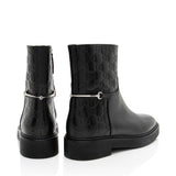Gucci Guccissima Leather Horsebit Ankle Boots - Size 8 / 38