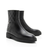 Gucci Guccissima Leather Horsebit Ankle Boots - Size 8 / 38