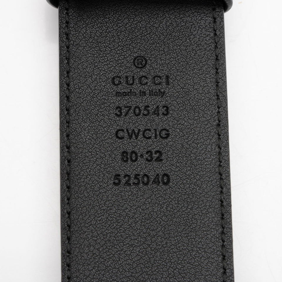 Gucci Guccissima Leather Interlocking G Belt - Size 32 / 80
