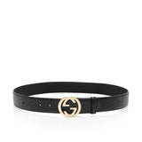Gucci Guccissima Leather Interlocking G Belt - Size 32 / 80