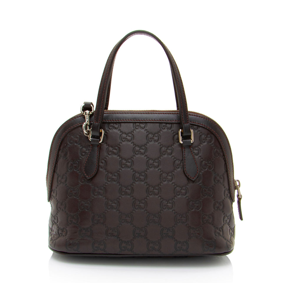 Gucci Guccissima Leather Dome Small Satchel