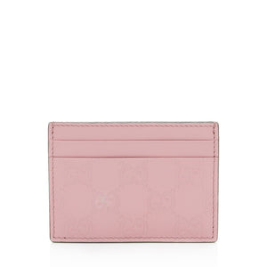 Gucci Guccissima Leather Signature Card Case