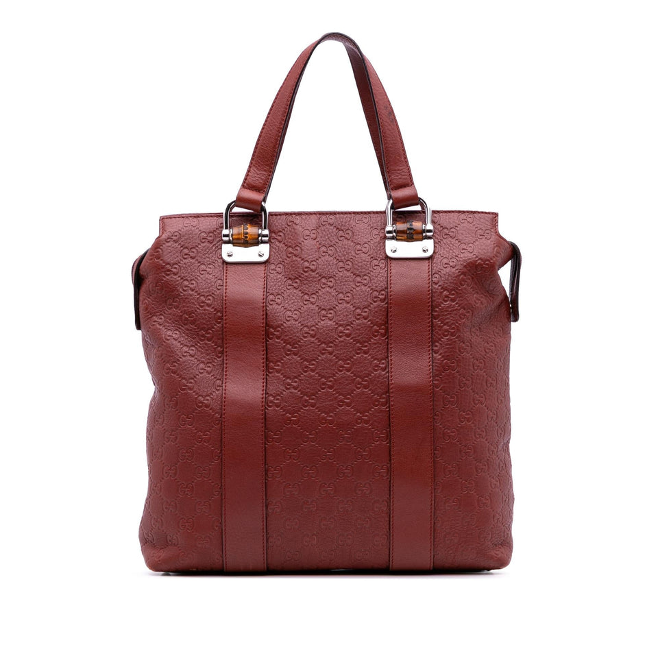 Gucci Guccissima Tender Bamboo Bar Tote