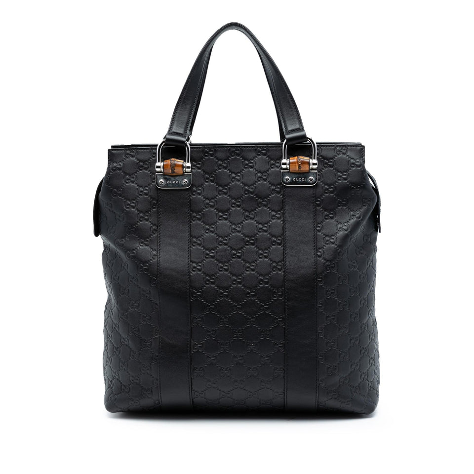 Gucci Guccissima Tender Bamboo Bar Tote
