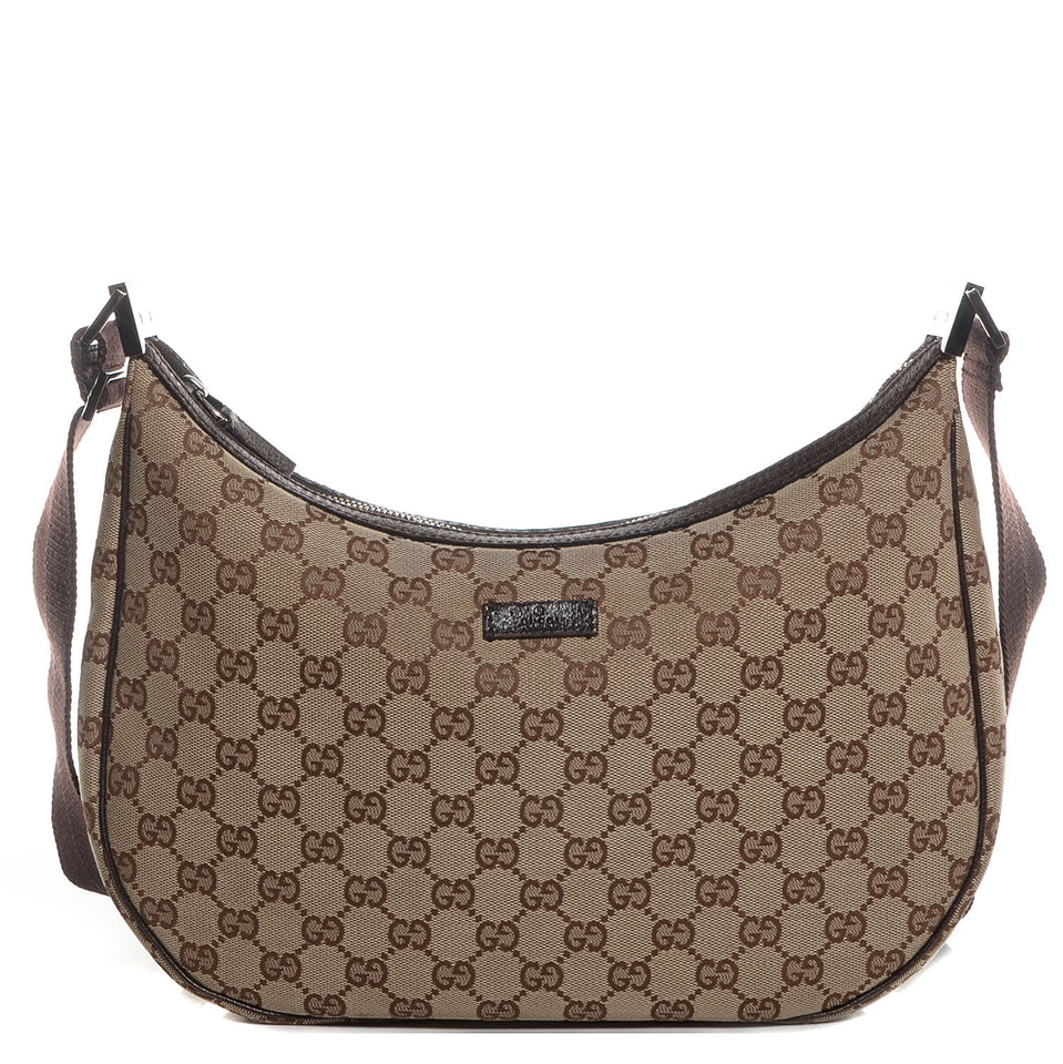 Gucci GG Monogram Half Moon Crescent Messenger Bag