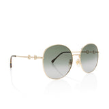 Gucci Horsebit Oversized Round Sunglasses