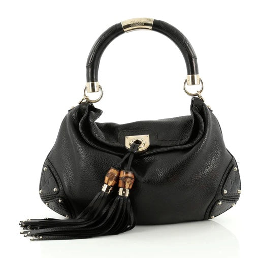 Gucci INDY MEDIUM LEATHER HOBO BAG