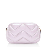 Gucci Matelasse Padded Iridescent Leather GG Marmont Small Camera Bag