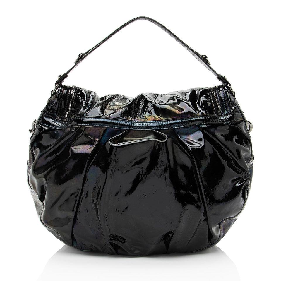 Gucci Iridescent Patent Leather Icon Bit Hobo
