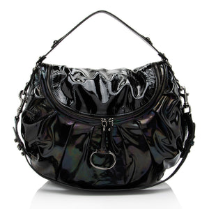 Gucci Iridescent Patent Leather Icon Bit Hobo