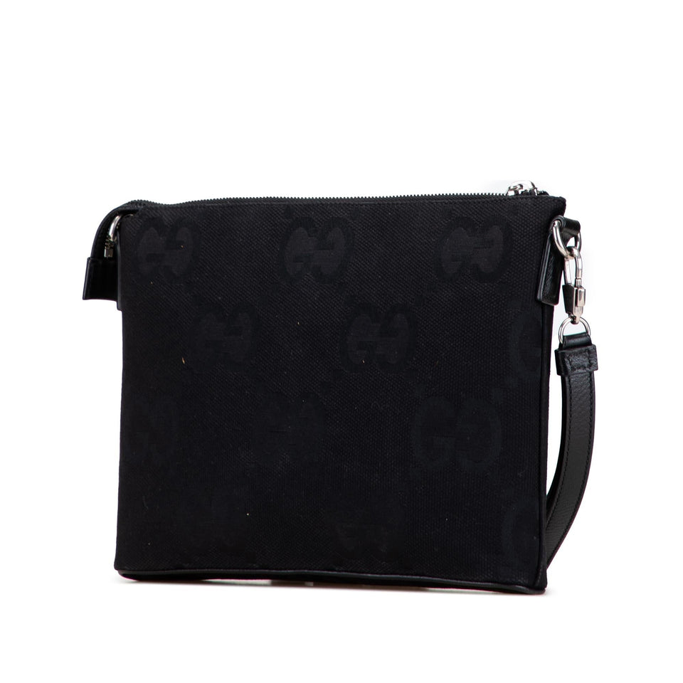 Gucci Jumbo GG Canvas Clutch on Strap