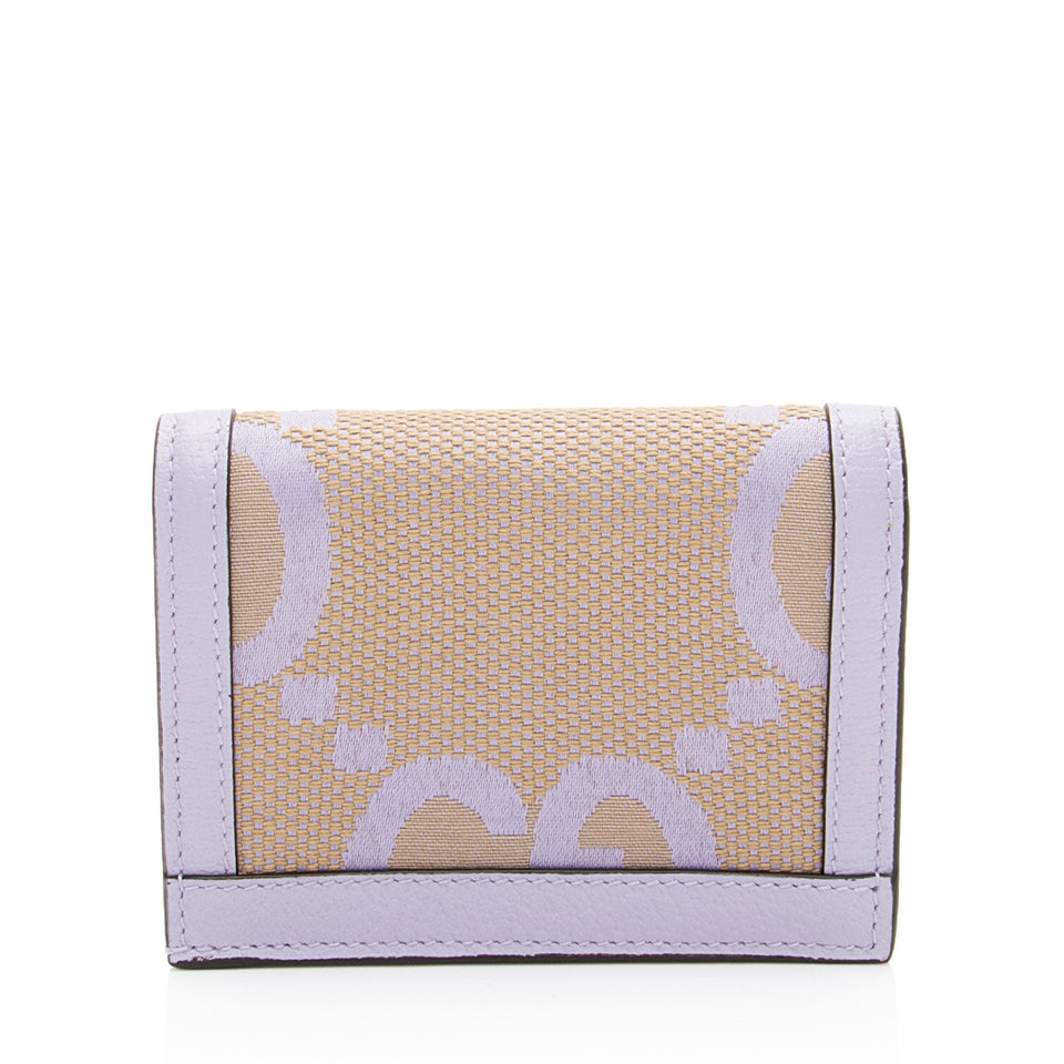 Gucci Jumbo GG Canvas Compact Wallet