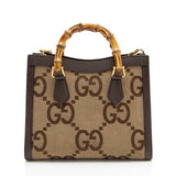 Gucci Jumbo GG Canvas Diana Small Tote