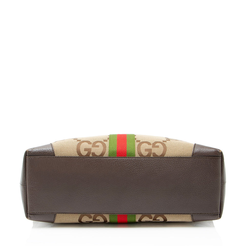 Gucci Jumbo GG Canvas Ophidia Large Shopping Tote
