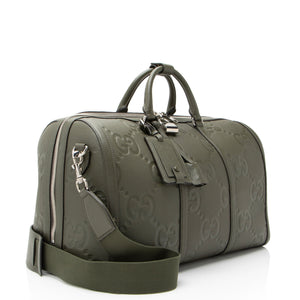 Gucci Jumbo GG Embossed Leather Small Duffle